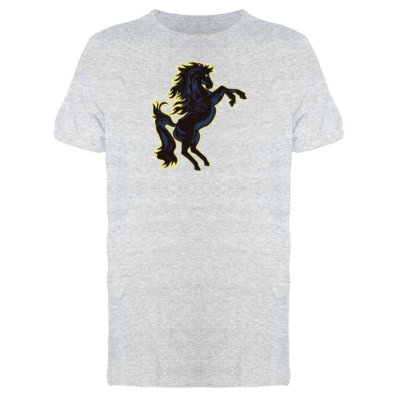 Cool Dark Gothic Horse Doodle Tee Men's -Image by Shutterstock