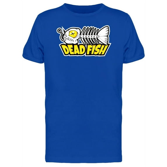 Cool Dead Fish Bone Doodle T-Shirt Men -Image by Shutterstock, Male XX-Large