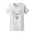 thumbnail image 1 of Cool Deer Mandala T-Shirt Women -Image by Shutterstock, Female Large, 1 of 2