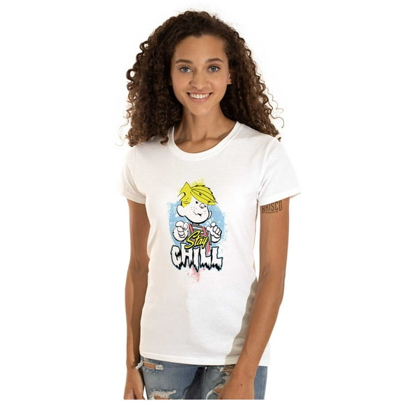 Cool Dennis The Menace Stay Chill Women's T Shirt Ladies Tee Brisco Brands M