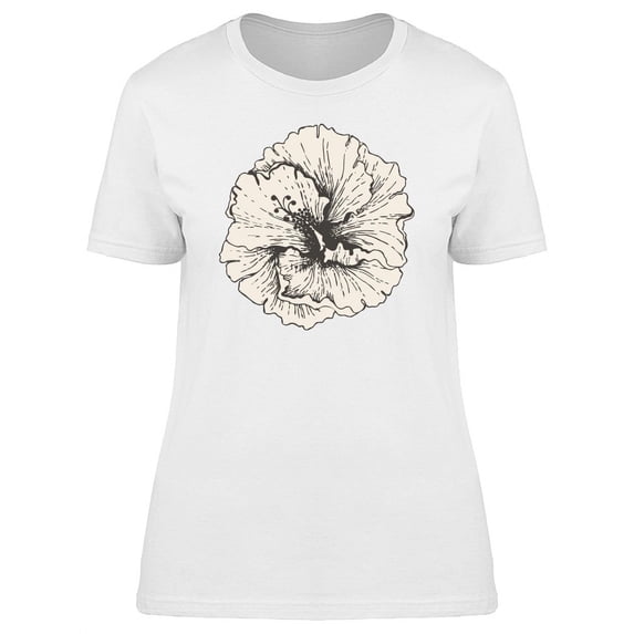 Cool Design Of Hibiscus Flower Tee Women's -Image by Shutterstock