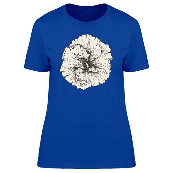 Cool Design Of Hibiscus Flower Tee Women's -Image by Shutterstock