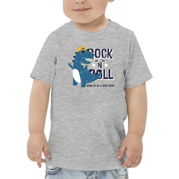 Cool Dino Born To Be Rockstar T-Shirt Toddler -Image by Shutterstock,  5 Toddler