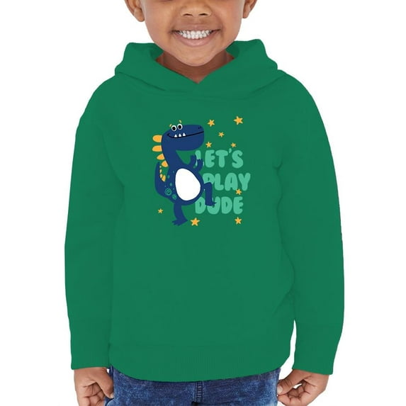 Cool Dino Lets Play Dude Hoodie Toddler -Image by Shutterstock, 2 Toddler