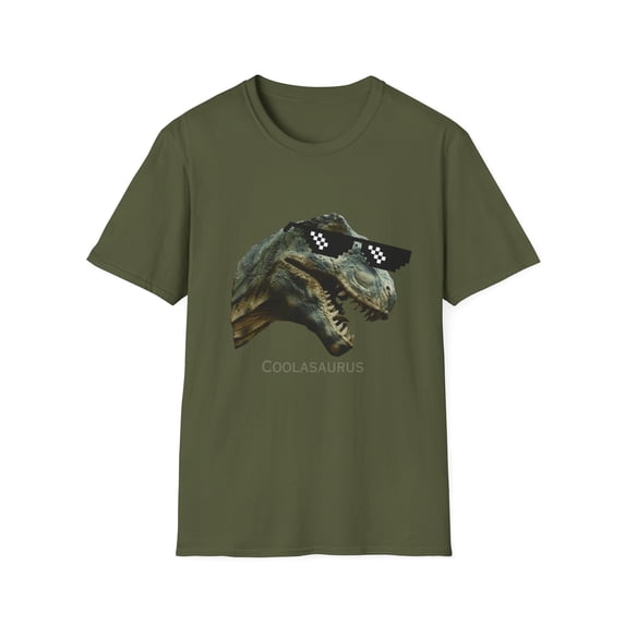 Cool Dinosaur 'Coolasaurus' Unisex Softstyle T-Shirt