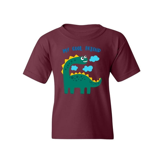 Cool Dinosaur Friend T-Shirt Juniors -Image by Shutterstock, Small