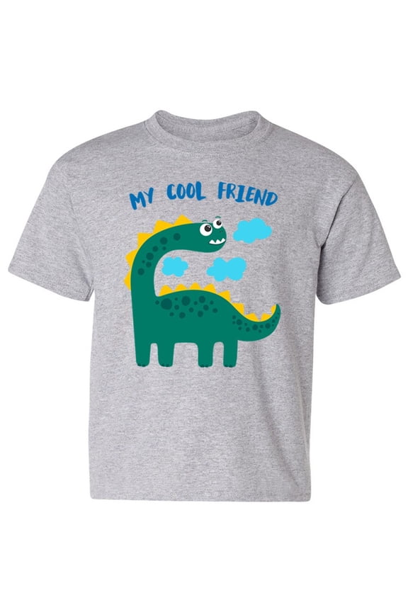 Cool Dinosaur Friend T-Shirt Juniors -Image by Shutterstock,  x-Large