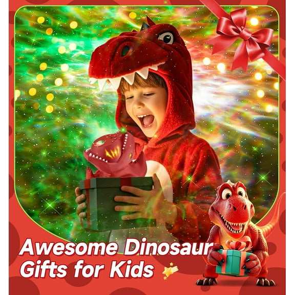 Cool Dinosaur Night Light Projector with 22 White Noise + Speaker for Kids Room Decor