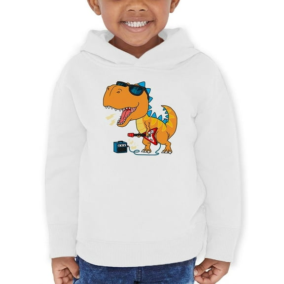 Cool Dinosaur Playing Guitar Hoodie Toddler -Image by Shutterstock, 2 Toddler