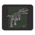 thumbnail image 1 of Cool Dinosaur Rex Graphics Fun Vintage Head Silhouette Mousepad Mouse Pad Mouse Mat 9x10 inch, 1 of 3