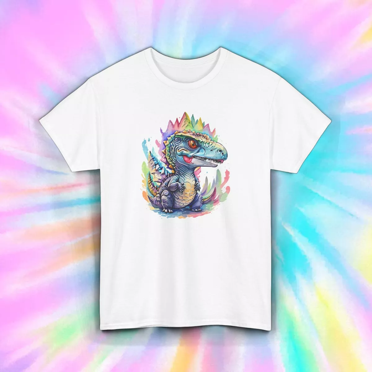 Cool Dinosaur Shirt Colorful Baby Raptor Fantasy Prehistoric Dragon ...
