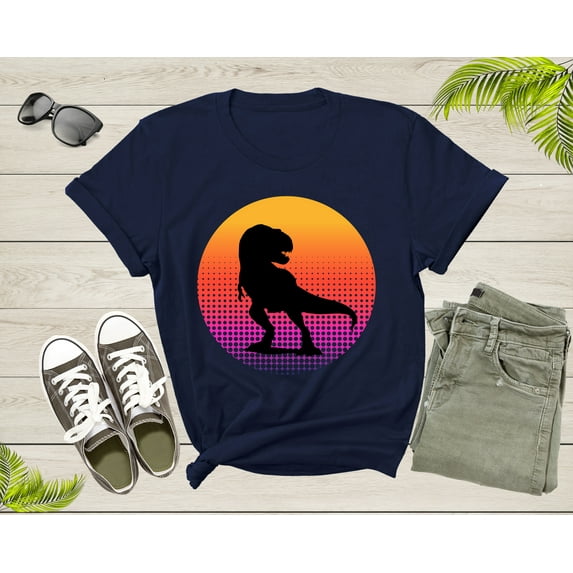 Cool Dinosaur T-Rex Animal Bird at Sunset for Men Women Kids T-Shirt Cute Dino Animal for Boys Girls T Shirt Trex Dinosaur Tshirt