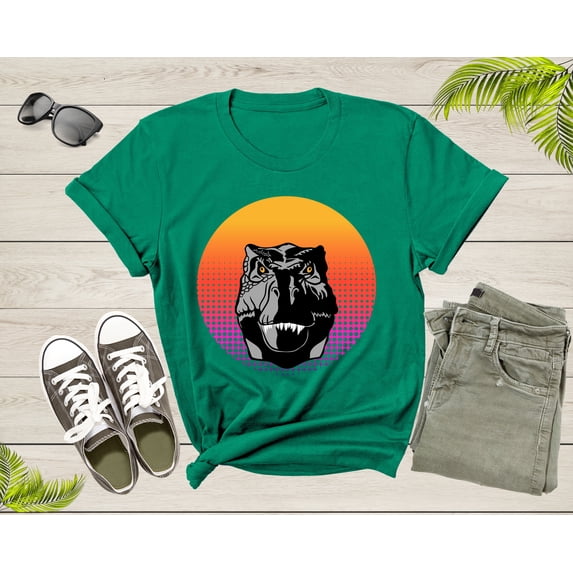 Cool Dinosaur T-Rex Animal Bird at Sunset for Men Women Kids T-Shirt Dino Dinosaur Animal T Shirt Cool Trex Dino Tshirt