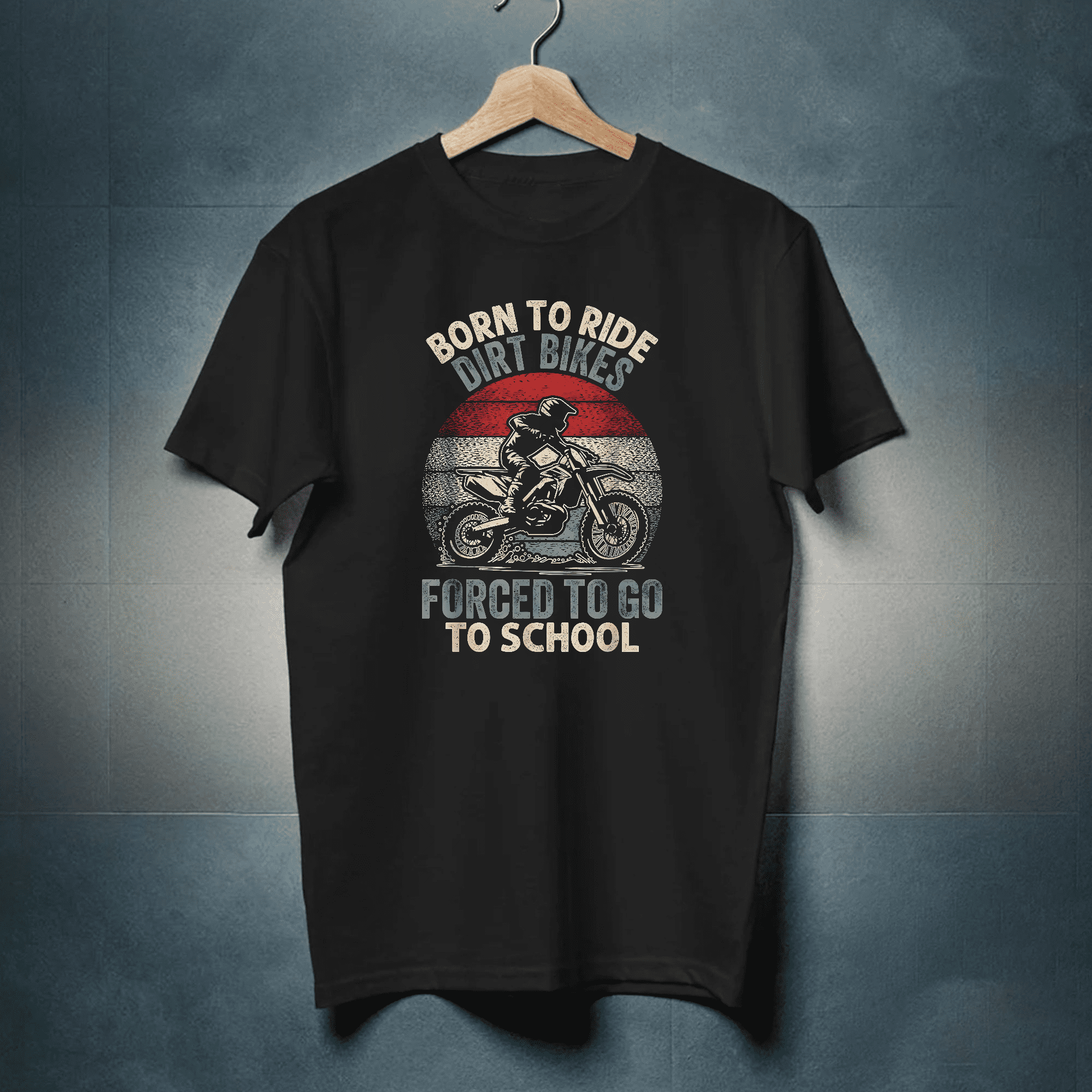 Cool Dirt Bike Graphic for Kids and Men Motocross Rider Unisex T-Shirt ...