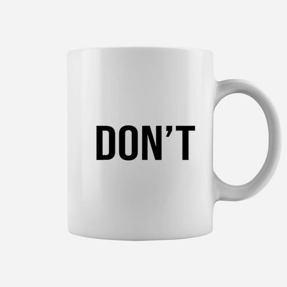 Cool Do Nott Design Simple Word Trendy Do Not Coffee Mug - Walmart.com