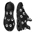 thumbnail image 1 of Cool Dog Footprint Camouflage Printing Flat Shoes for Women Breathable Soft Sneakers Lace up Casual Platform Zapatos, 1 of 5