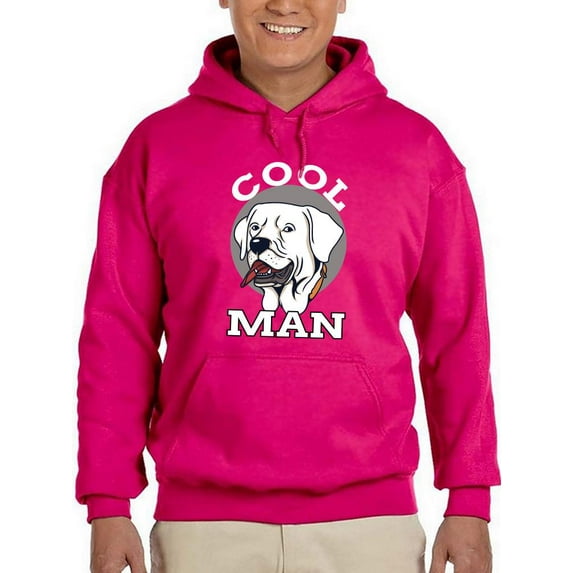 Cool Dog, Man! Hoodie Men -Image by Shutterstock, Male Large