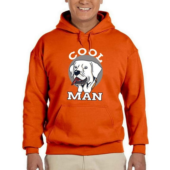 Cool Dog, Man! Hoodie Men -Image by Shutterstock, Male Medium