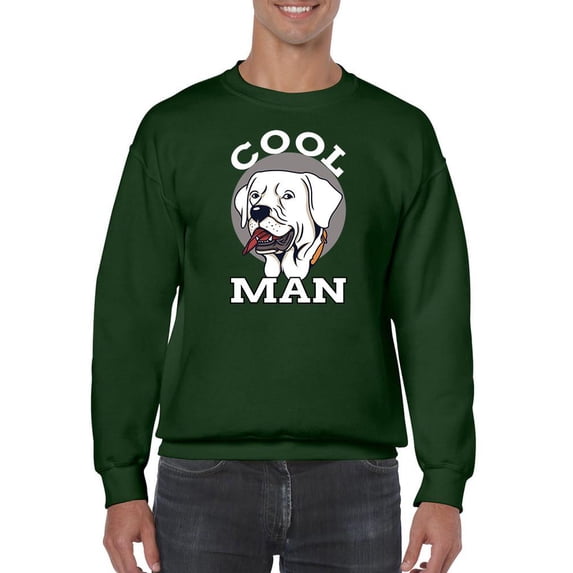 Cool Dog, Man! Sweatshirt Men -Image by Shutterstock, Male 3X-Large