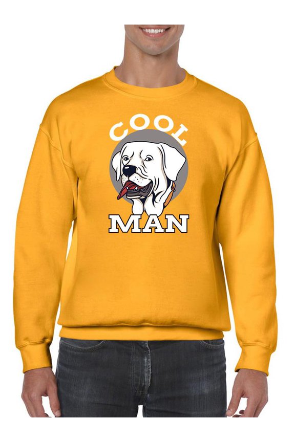 Cool Dog, Man! Sweatshirt Men -Image by Shutterstock, Male Medium