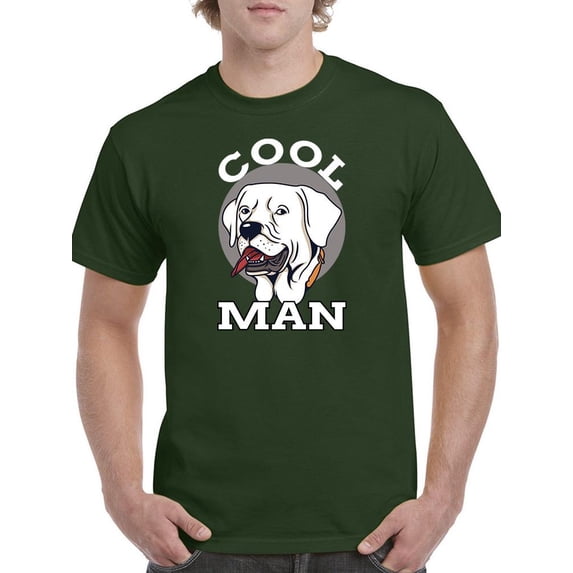 Cool Dog, Man T-Shirt Men -Image by Shutterstock, Male Large