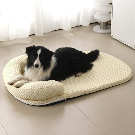 Cool Dog Mat, Self-Cooling Summer Pet Pad, High-Tech Fibre For Heat Dissipation Relieves Summer Heat, Safe Non-Slip Scratch-Resistant No Chemicals, Breathable Ice Silk Underlay