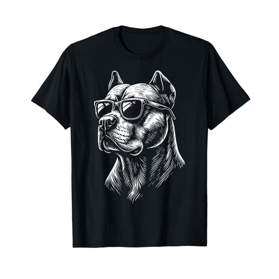 Cool Dog Sunglasses Graphic T-Shirt for Pet Lovers and Fashion Enthusiasts