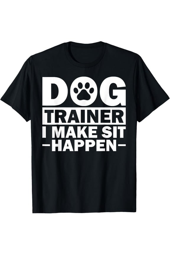 Cool Dog Trainer For Men Women Dog Training Agility Class T-ShirtMen and women, Black T-shirt, size: Extra large