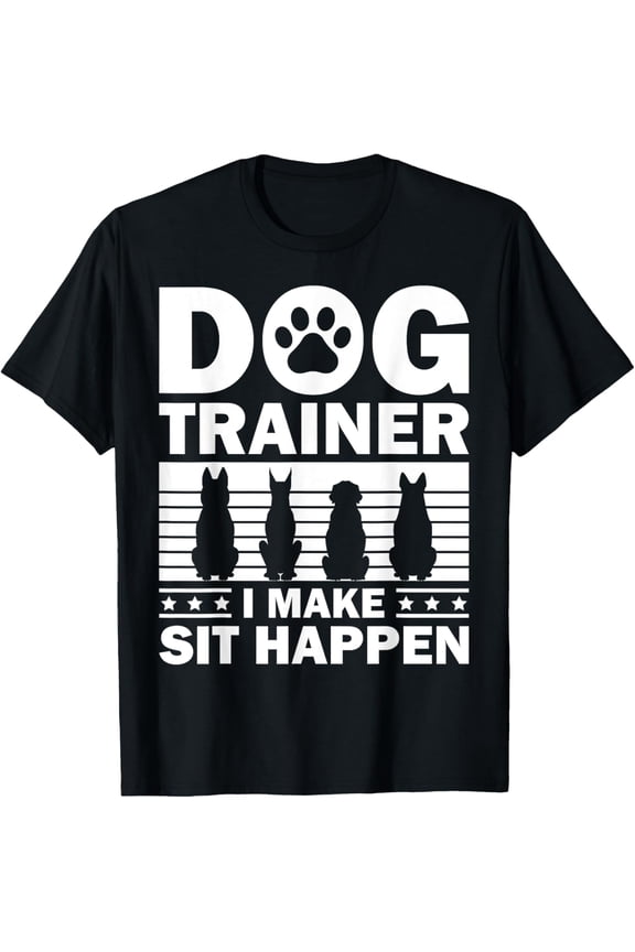 Cool Dog Trainer For Men Women Dog Training Agility Class T-ShirtMen and women, Black T-shirt, size: Extra large