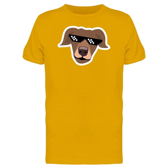 Cool Dog With Sunglasses T-Shirt Men -Image by Shutterstock, Male Small