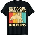 thumbnail image 1 of Cool Dolphin Design For Girls Mom Ocean Animal Dolphin Lover T-Shirt, 1 of 4