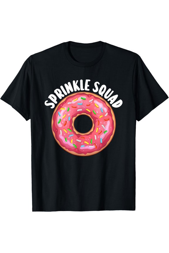 t-shirt Cool Donut Art For Men Women Kids Donut Squad Doughnut Donut T-Shirt mens,black,women,funny,journey,Crew Neck, Short Sleeve,printing