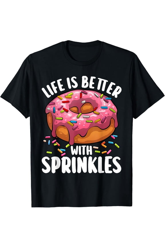 Cool Donut Design for Men Women Kids Doughnut Donut Lover T-Shirt