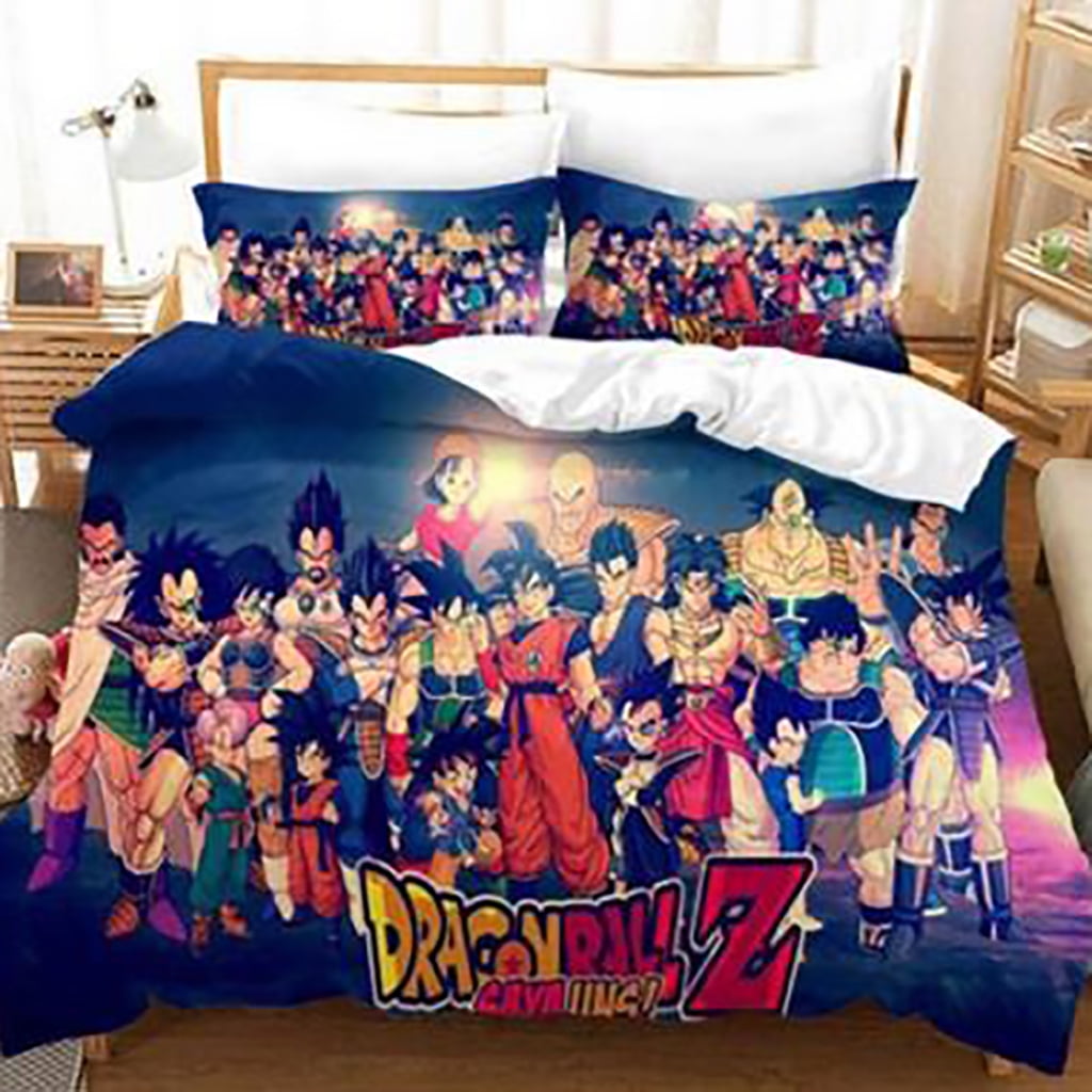 Cool Dragon Ball Z Bedding Bed Set Twin Full Queen King Size3D Anime