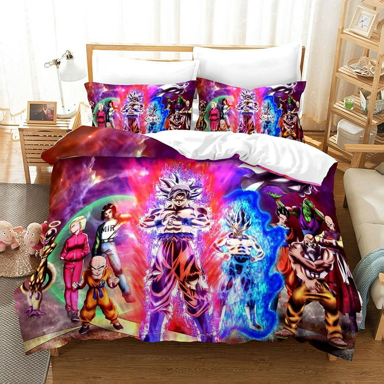 Cool Dragon Ball Z Bedding Bed Set Twin Full Queen King Size Goku