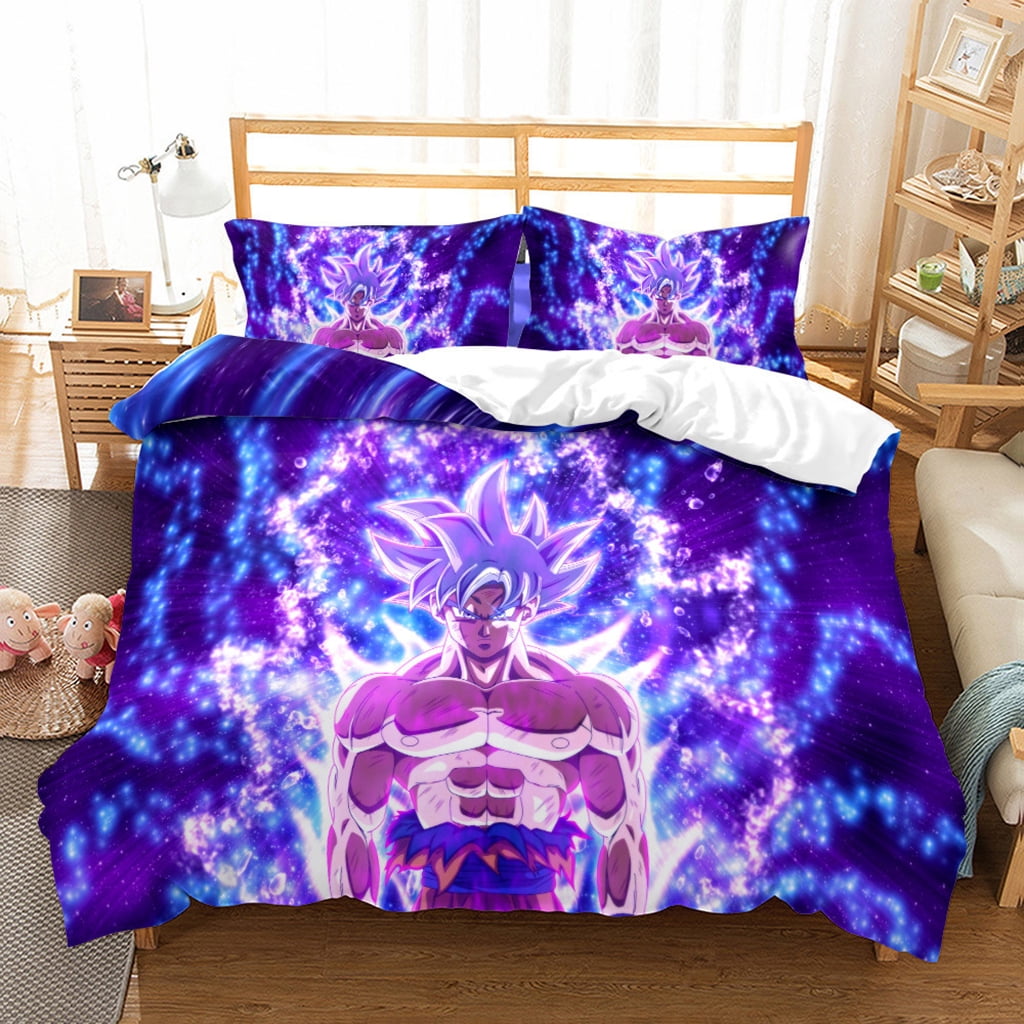 Cool Dragon Ball Z Bedding Set 3D Anime Dragon Ball Bed Set Twin Full