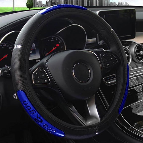 Cool Dragon Design Car Steering Wheel Covers Reflective Leather V5B9