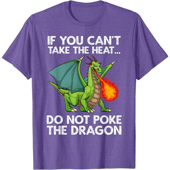 Cool Dragon Design Mythical Dragon Lover Unisex T-Shirt for Men Women Kids Toddler,Violet Color,Size 2XL