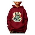 thumbnail image 1 of Cool Dragon Print New Year Hoodies For Boys - Casual Graphic Design With Stretch Fabric For Comfortable Spring Autumn Wear, 1 of 8