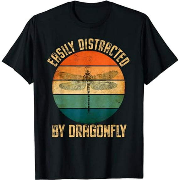 Cool Dragonfly For Men Women Vintage Nature Insect Lover T-Shirt