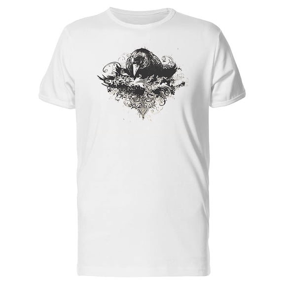 Cool Drawing Of A Crow T-Shirt Men -Image by Shutterstock, Male XX-Large