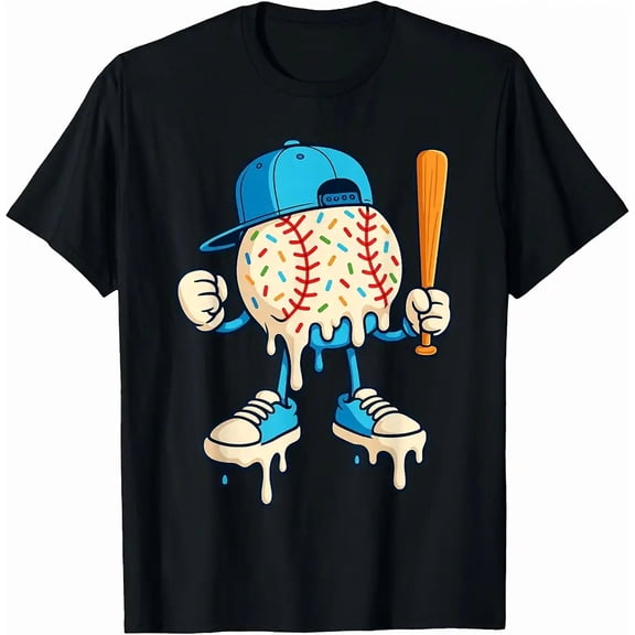 Cool Drip Baseball Shirt Youth, Baseball Drip T-Shirt