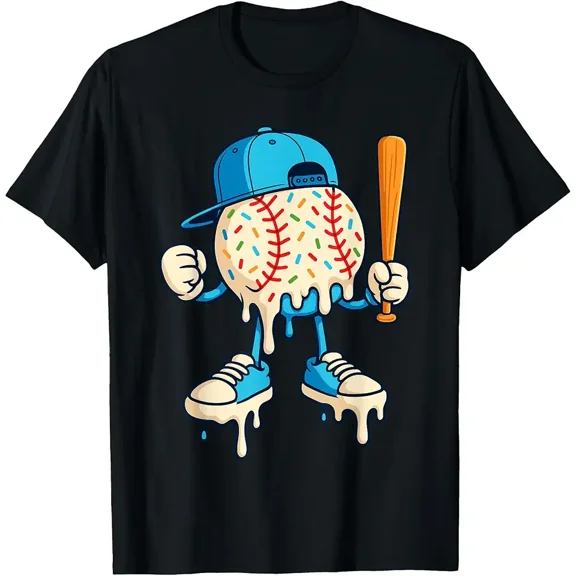 Cool Drip Baseball Shirt Youth, Baseball Drip T-Shirt