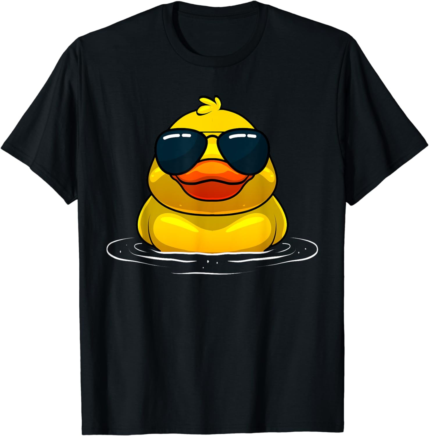 Cool Duck For Men Women Kids Rubber Duck Lovers Sunglasses TShirt