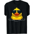 thumbnail image 1 of Cool Duck For Men Women Rubber Duck Lovers Sunglasses T-Shirt220g, 1 of 5
