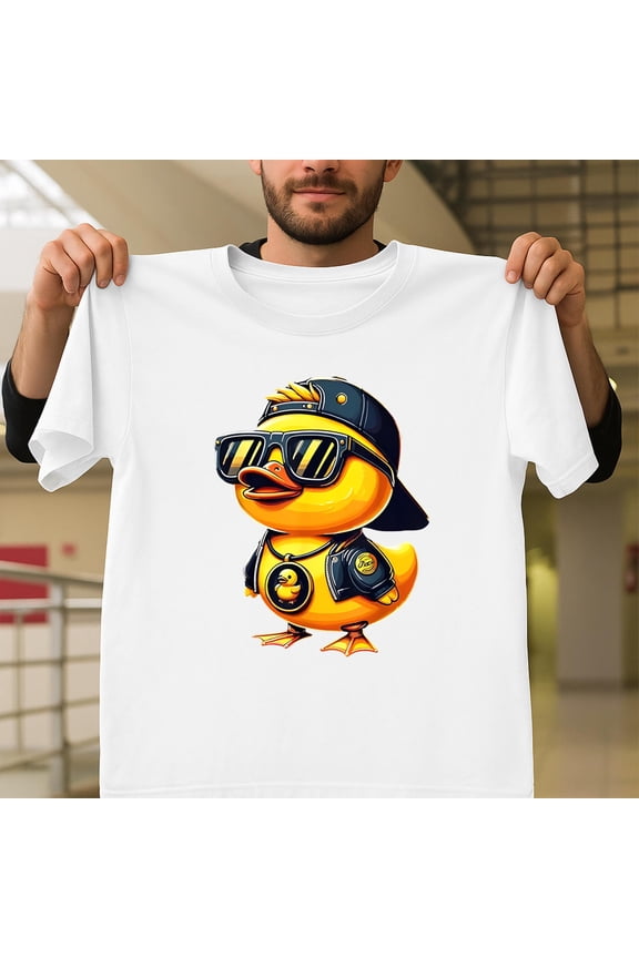 Cool Duck Gift Classic Funny Duck-Themed Apparel, Waterfowl Graphic V70317, for Men and Women, up to Size 5XL