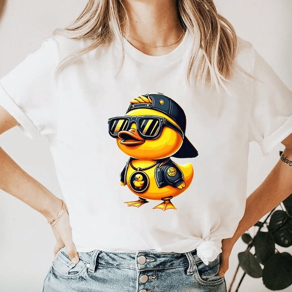 Cool Duck Gift Classic Graphic Design for Fun Duck-Themed Apparel Lovers Unisex T-shirt V70317, for men & women, up to size 5XL