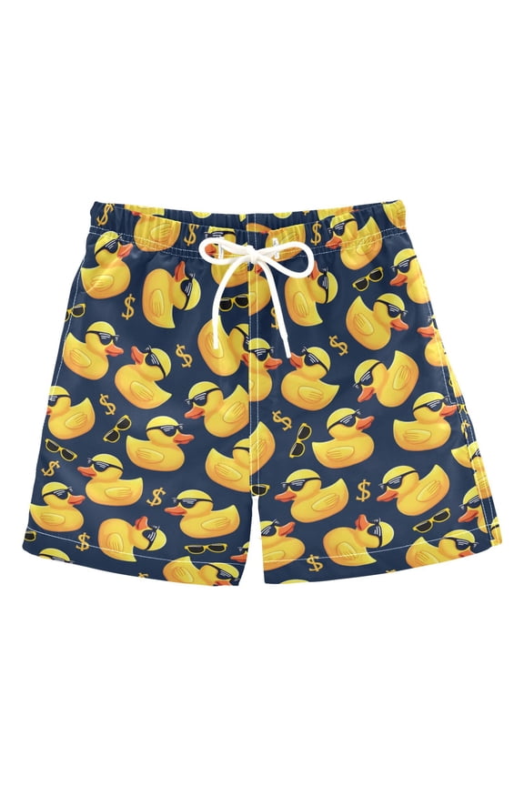 Cool Ducks Swim Trunks Quick Dry Beach Pool Board Shorts Lightweight Stylish Print Sizes 2T to XL