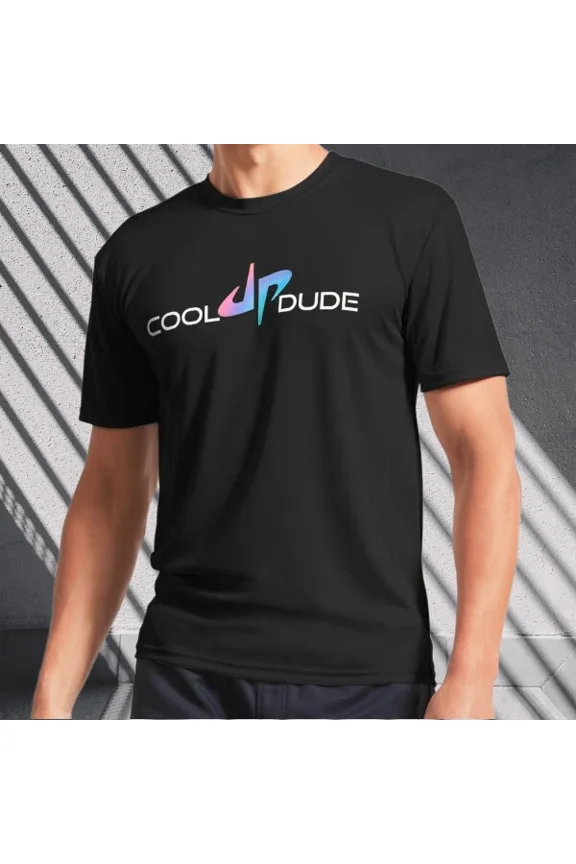 Cool Dude Active T-Shirt Logo Men's T-Shirt Funny Size S to 5XL