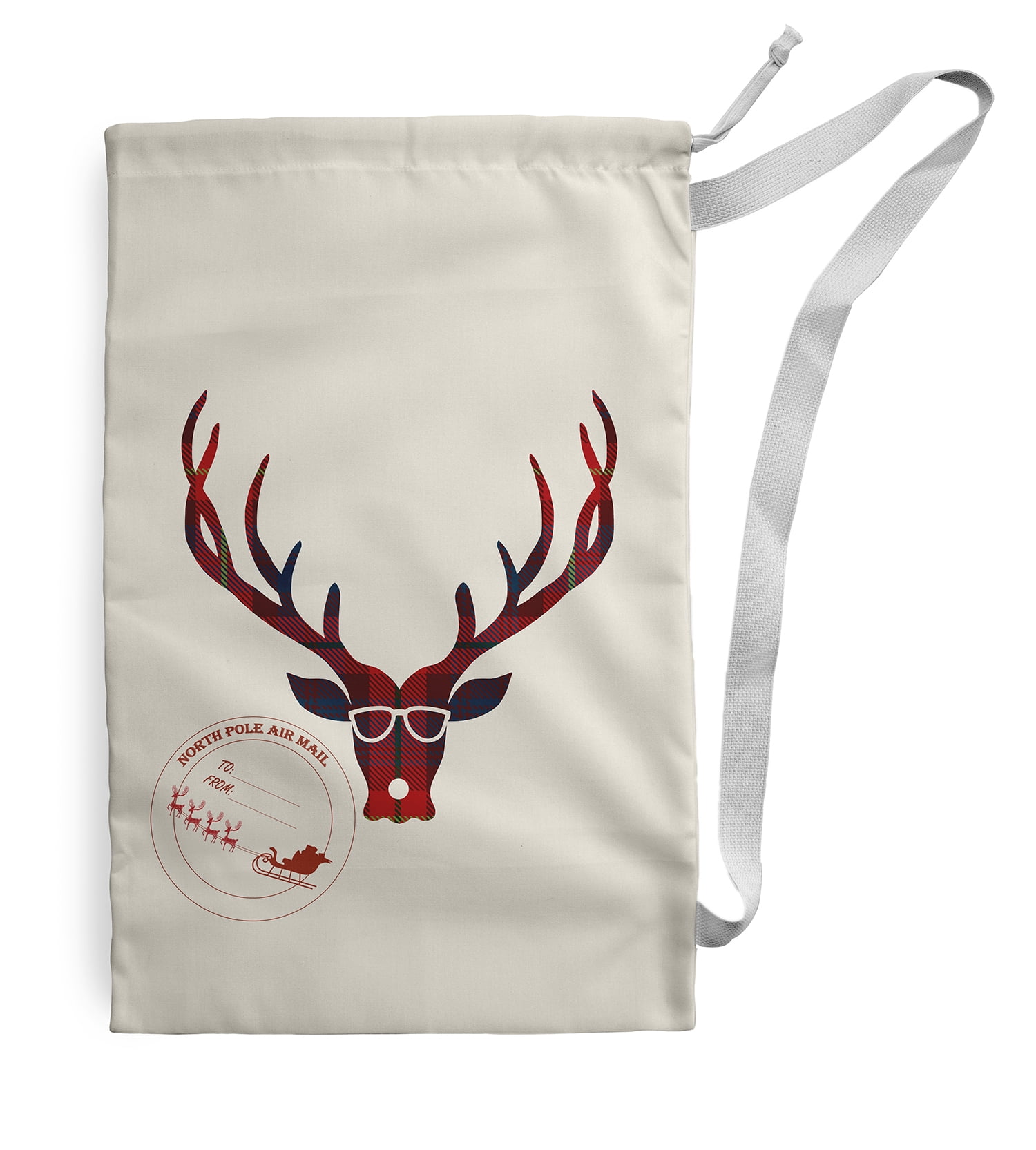 Cool Dude Holiday Reindeer Santa Sack